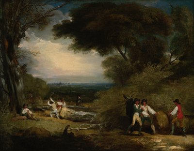 Holzfäller im Windsor Park von Benjamin West